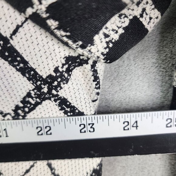 Womens Black & White Checkered Dennis Basso Tweed Jacket Button Front Size 20W - Picture 10 of 11